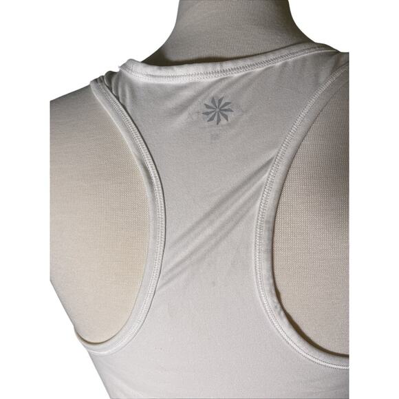 Athleta MED White Racer Back Athletic Tank Top - Picture 5 of 5